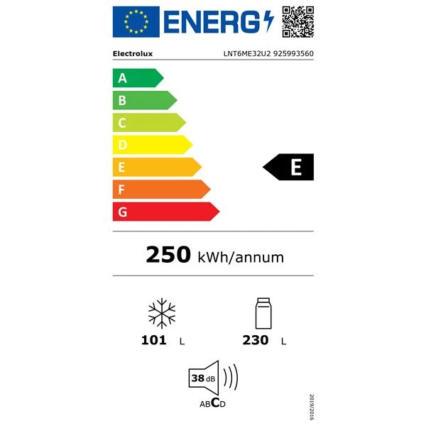 ELECTROLUX Réfrigérateur combiné LNT6ME32U2