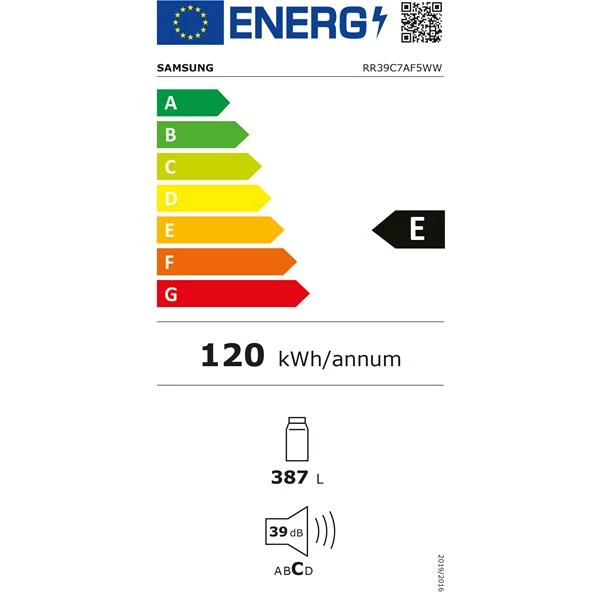 SAMSUNG Réfrigérateur 1 porte RR39C7AF5WW