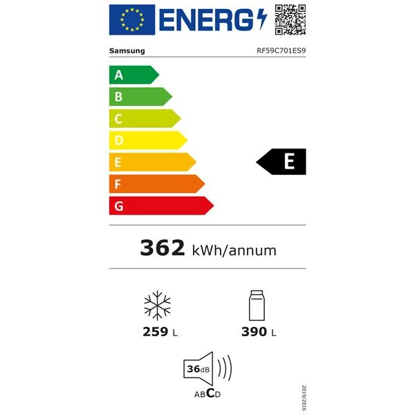 SAMSUNG Réfrigérateur multiportes RF59C701ES9