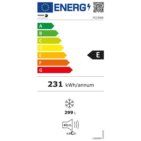 FAGOR Congélateur coffre FCC300E