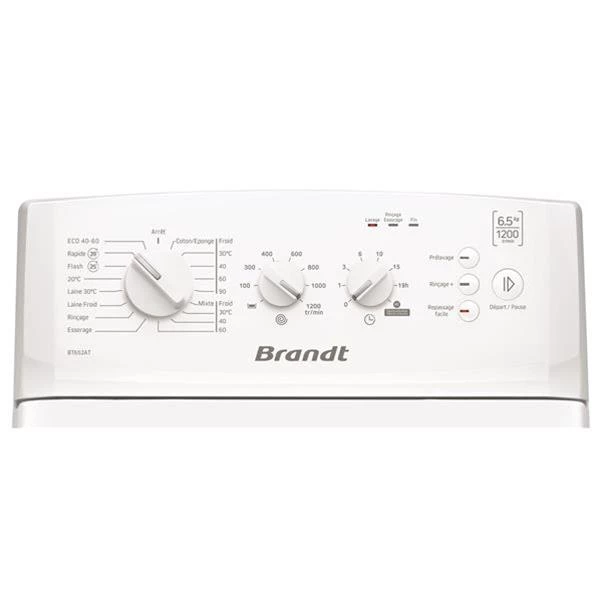 BRANDT Lave-linge top 6.5KG BT652AT