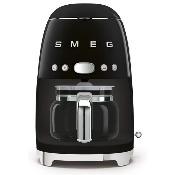 SMEG Cafetière filtre 10 tasses programmable Noire - Années 50 - DCF02BLEU