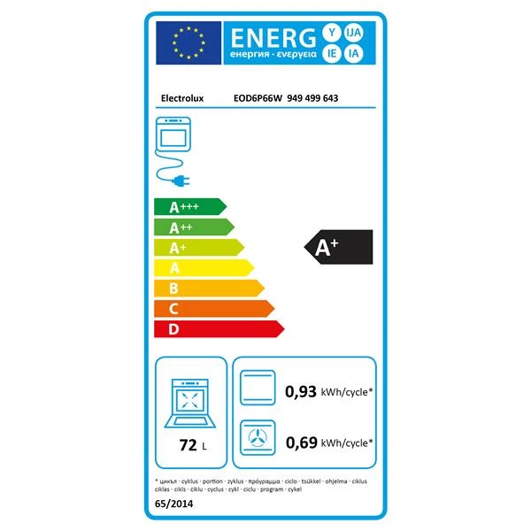 ELECTROLUX Four pyrolyse EOD6P66W