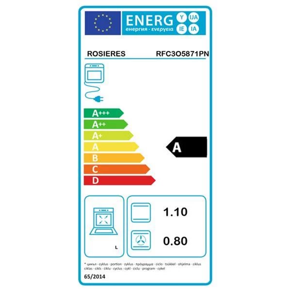 ROSIERES Four pyrolyse ROSIERES Four pyrolyse RFC3O5871PN